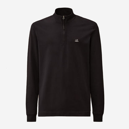 C.P. Company Stretch Piquet Half Zip Long Sleeve Polo