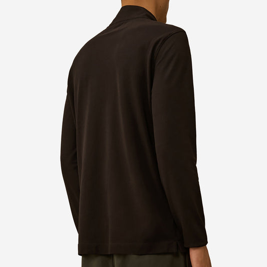 C.P. Company Stretch Piquet Half Zip Long Sleeve Polo