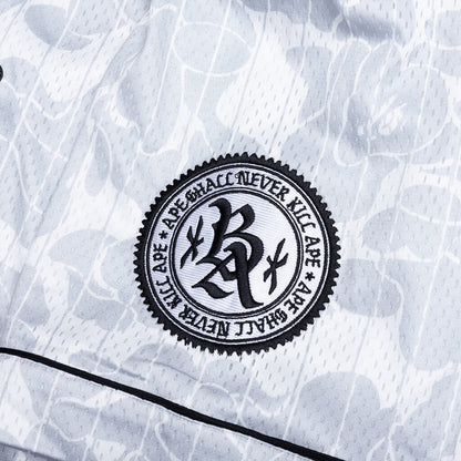 Camo Stripe Baseball Shirt - Gray