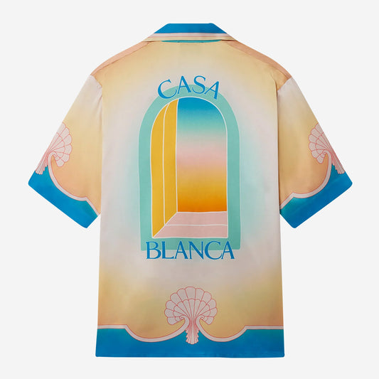 Casablanca L'Arc Coloré Silk Shirt