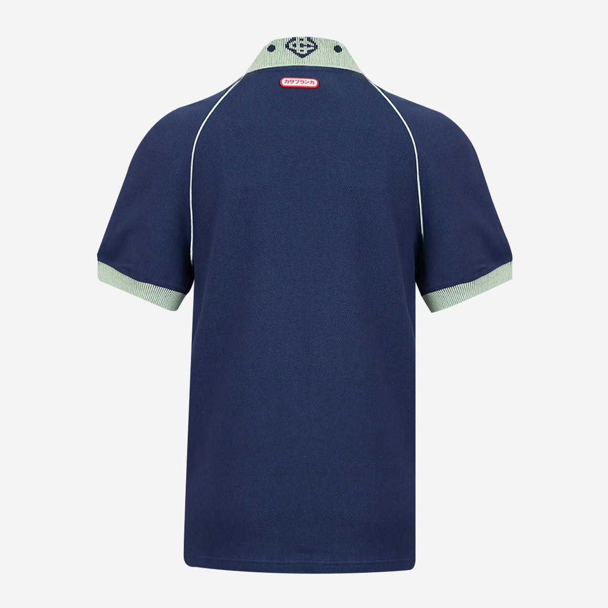 Casablanca Chenille Collar Polo Shirt