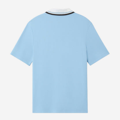 Casablanca Pique Quarter Zip Polo