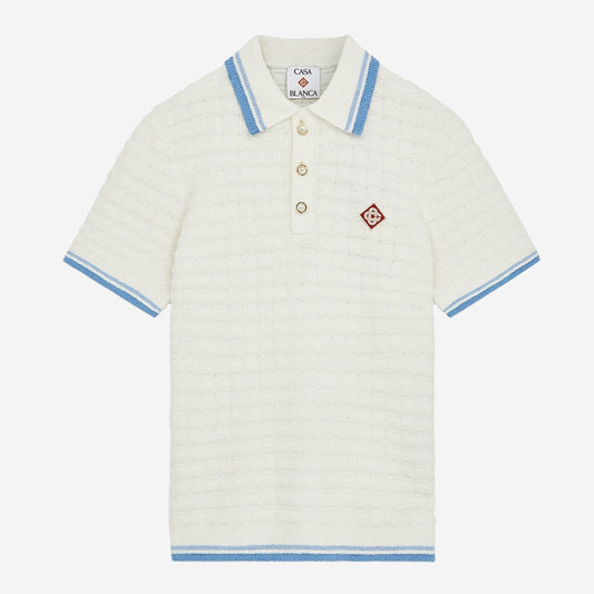 Casablanca Cotton Boucle Polo Shirt