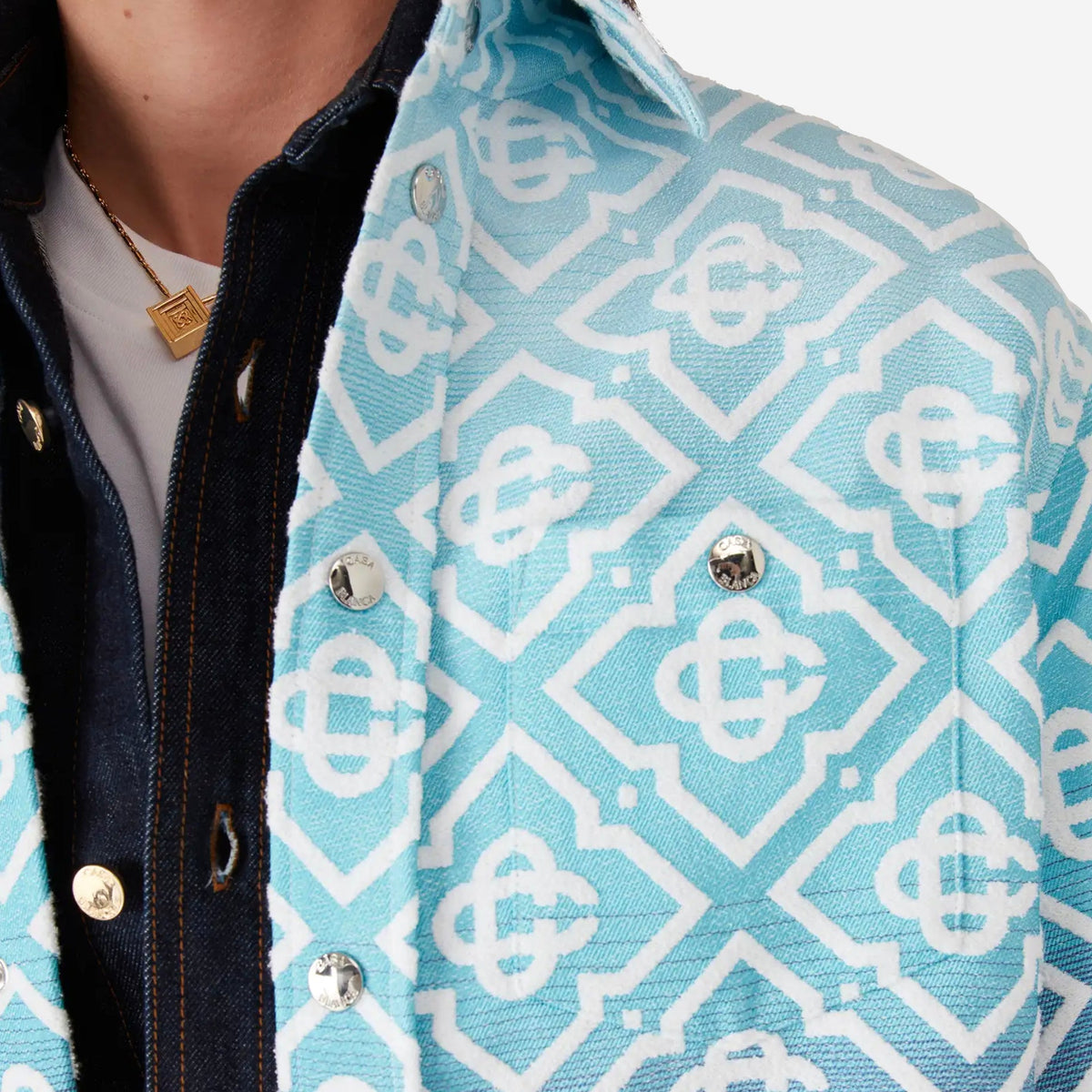 Casablanca Monogram Gradient Jacquard Shacket