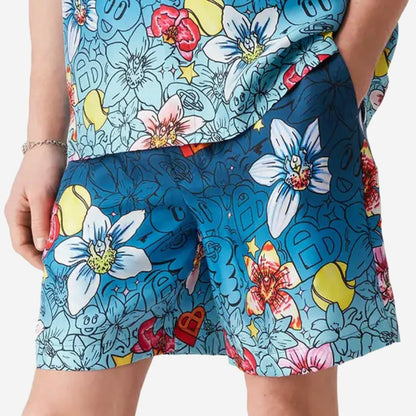 Casablanca Collage D'Icones Graphiques Silk Shorts