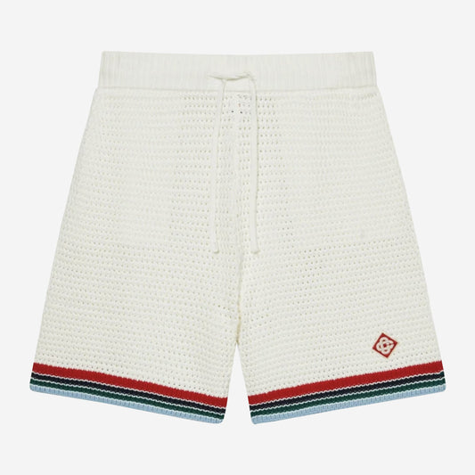 Casablanca Crochet Sporty Shorts
