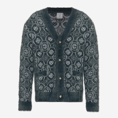 Casablanca Fluffy Monogram Cardigan