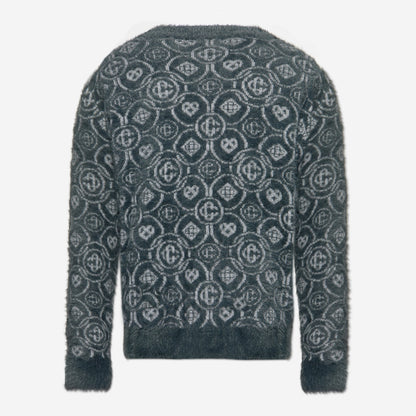 Casablanca Fluffy Monogram Cardigan