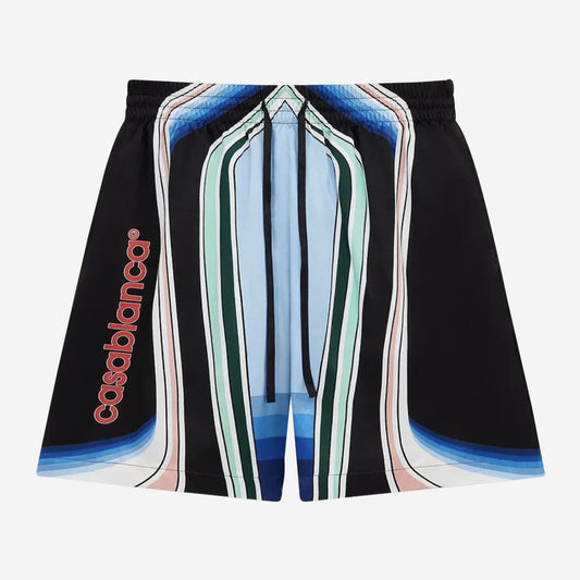 Casablanca Graphic Mountain Silk Shorts