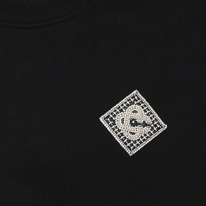 Casablanca Pearl Diamond Patch Sweatshirt