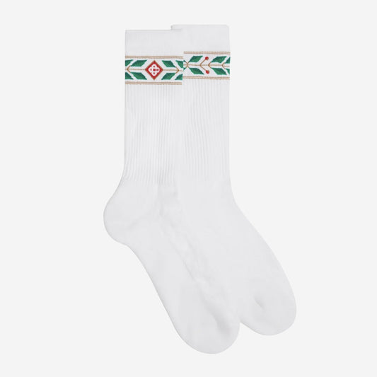 Casablanca Laurel Ribbed Sport Socks