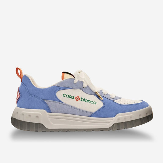 Casablanca White & Blue Court Sneaker