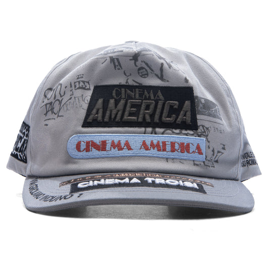 Cinema Troisi 5 Panel Hat - Light Gray