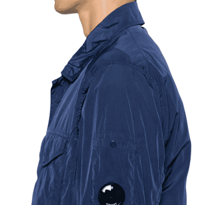 CP Company Chrome Overshirt - Estate Blue Castmark