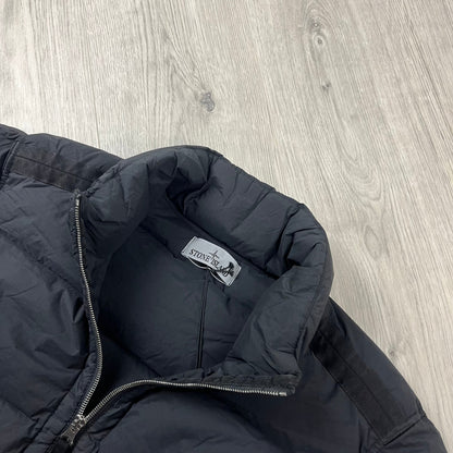 Stone Island Nylon Down Jacket - Black Castmark