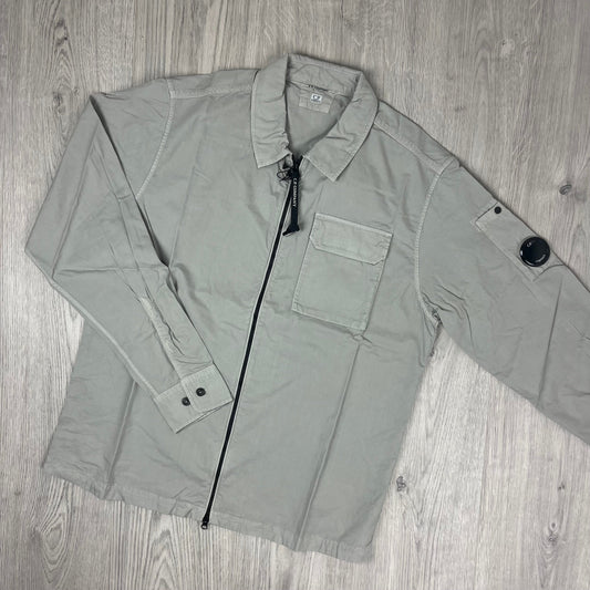 CP Company Zip Overshirt - London Fog Castmark