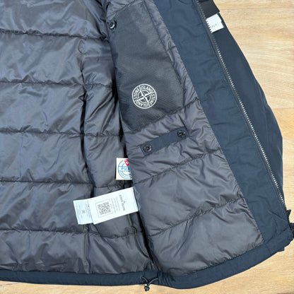 Stone Island Polyester Micro Twill Jacket in Navy Castmark