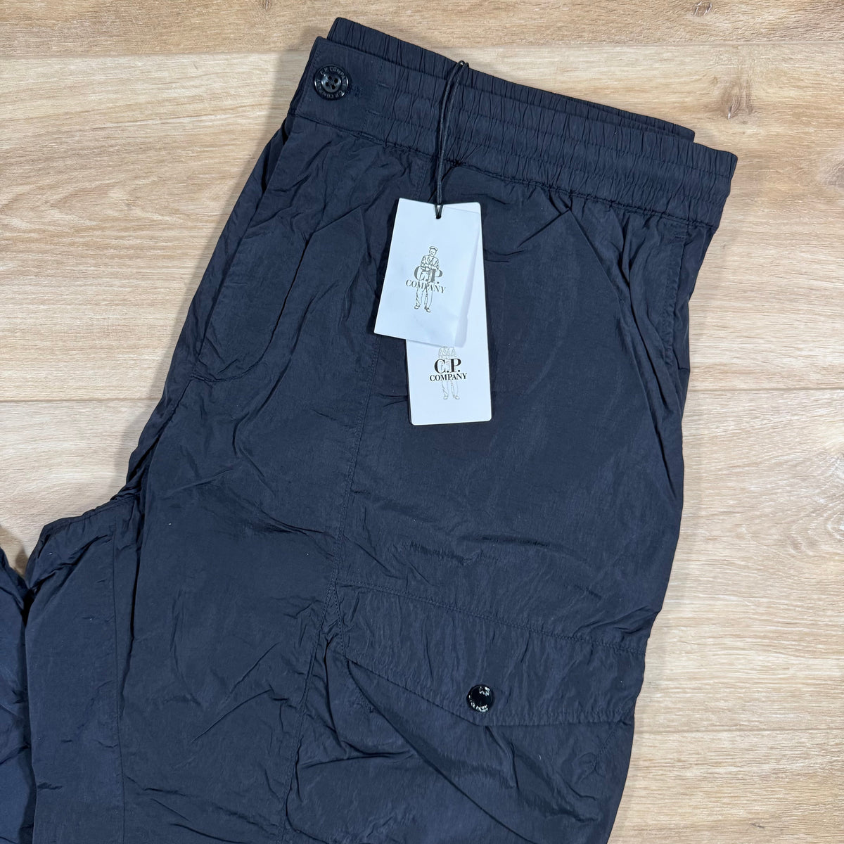 CP Company Chrome-R Cargo Lens Pants in Navy Castmark