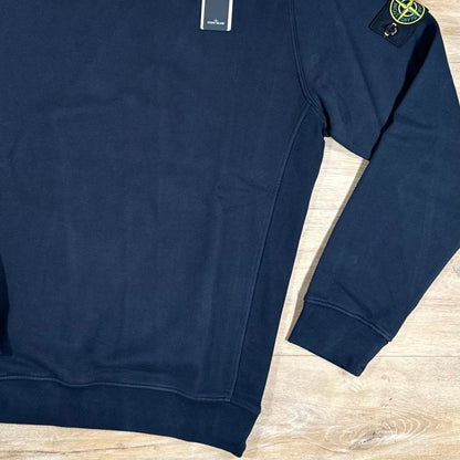 Stone Island Garment Dyed Crewneck Sweatshirt in Navy Castmark