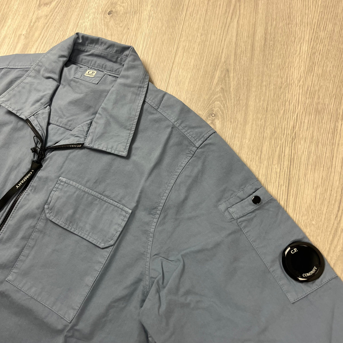 CP Company Zip Overshirt - Flint Stone Castmark