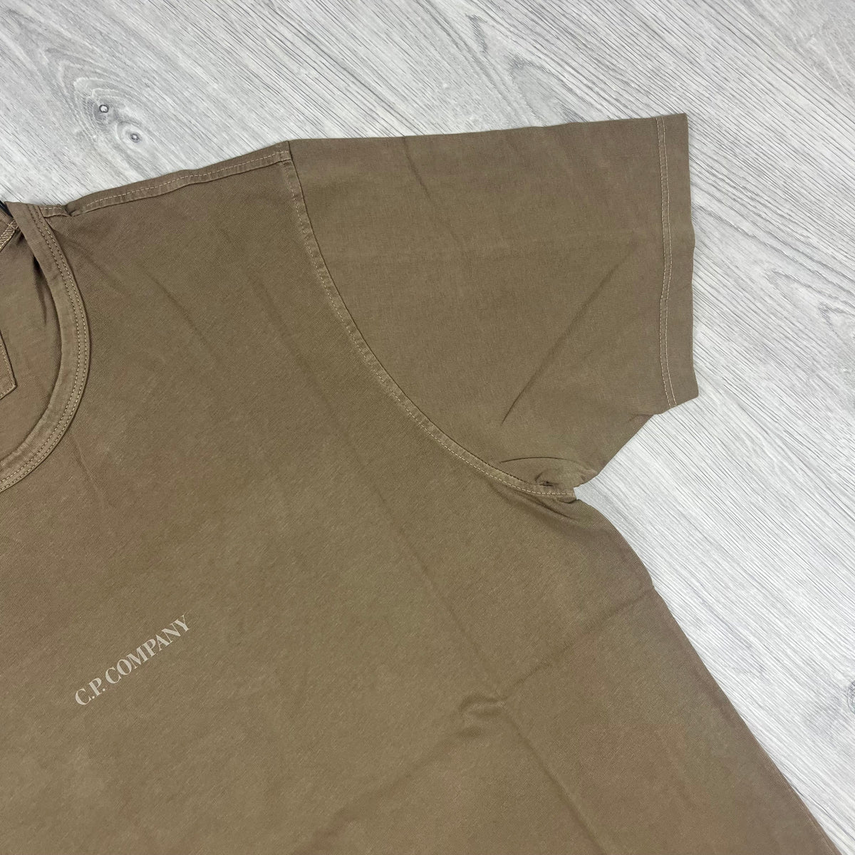 CP Company Printed T-Shirt - Brown Castmark