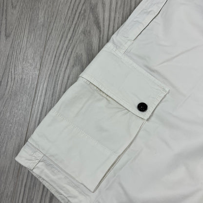Stone Island Cargo Shorts - Ivory Castmark