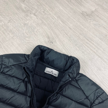 Stone Island Woven Down Jacket - Black Castmark