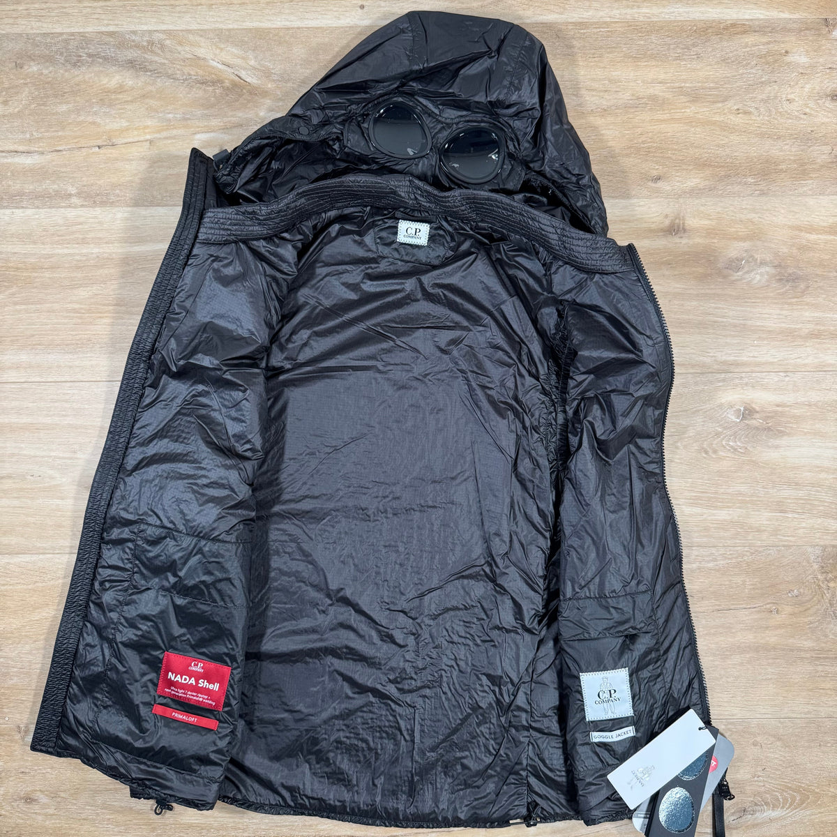 CP Company Nada Shell Primaloft Goggle Vest in Black Castmark