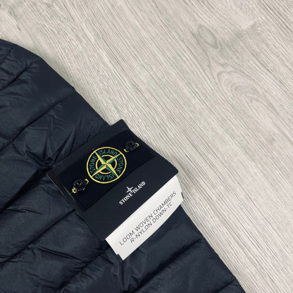 Stone Island Woven Down Jacket - Black Castmark