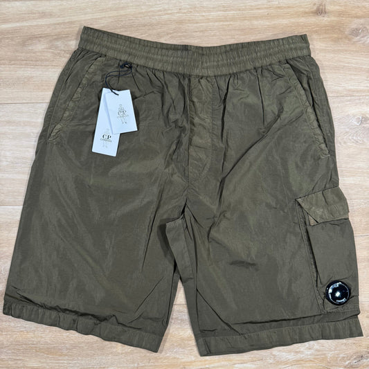 CP Company Chrome-R Cargo Shorts in Ivy Green Castmark