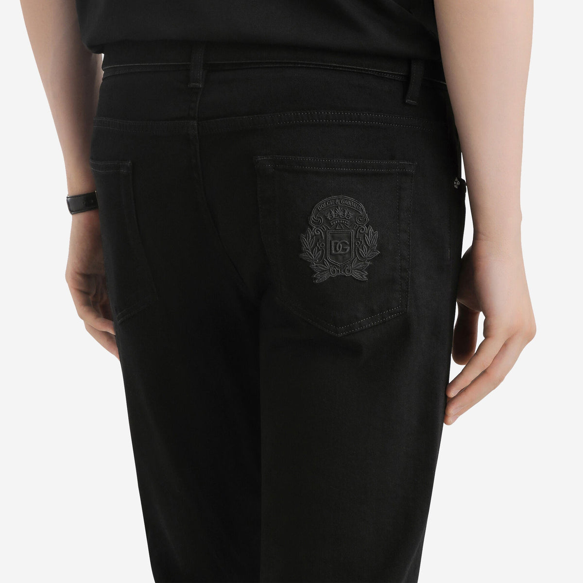 Dolce & Gabbana Heraldic Embroidery Jean