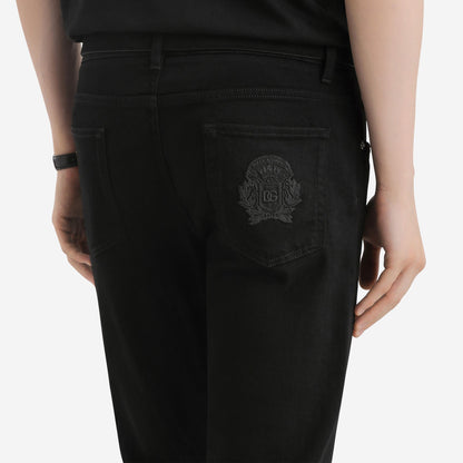 Dolce & Gabbana Heraldic Embroidery Jean