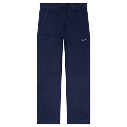 Life Double Front Trousers - Midnight Navy/White