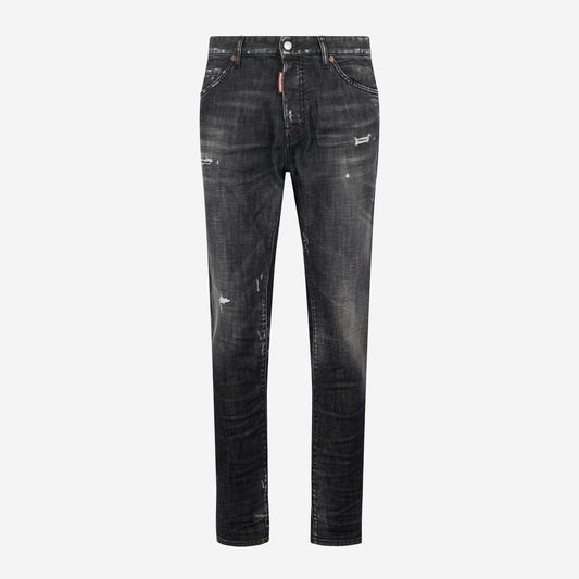 DSquared2 Black Fog Wash Teddy Jeans