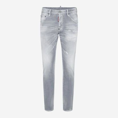 DSquared2 Brushed Grey Wash Skater Jeans