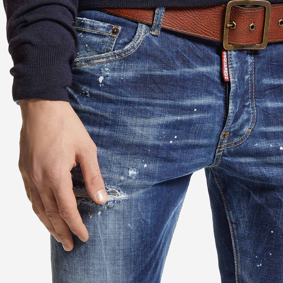 DSquared2 Dark Easy Wash Skater Jean