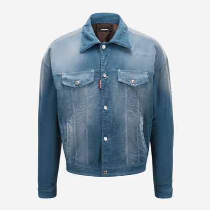 DSquared2 Light Puff Dusty Corduroy Jean Jacket