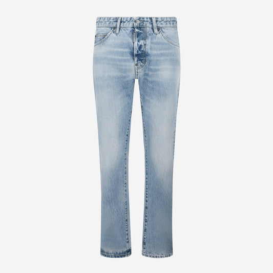 DSquared2 Light Diagonale Wash Teddy Jeans