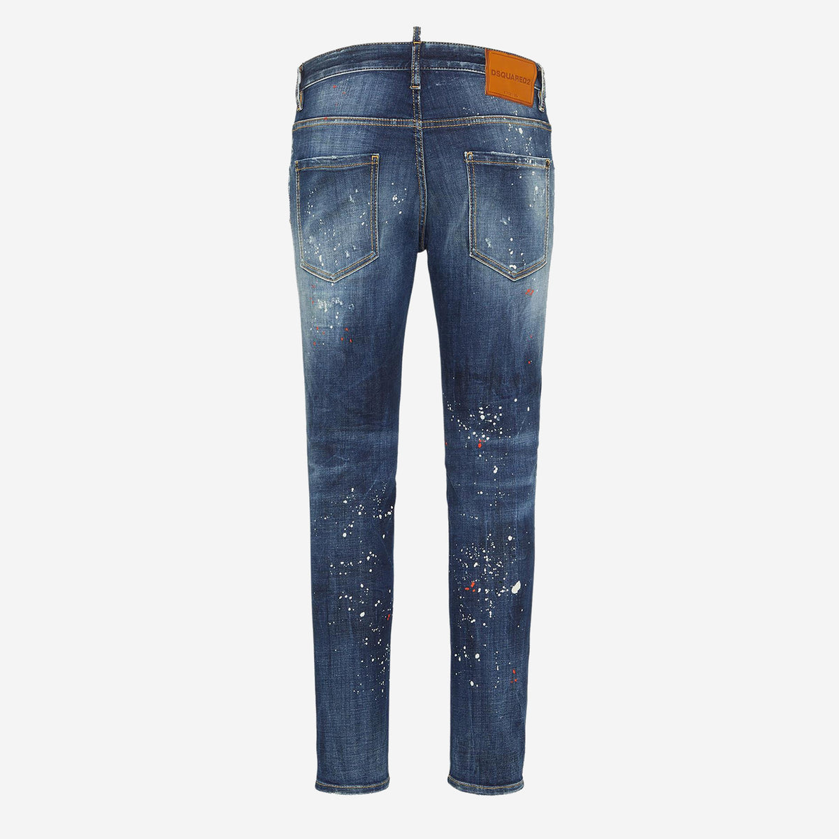 DSquared2 Medium Easy Red Spots Wash Skater Jean