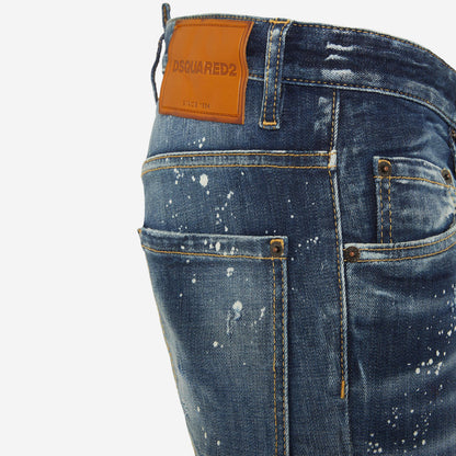 DSquared2 Medium Easy Red Spots Wash Skater Jean
