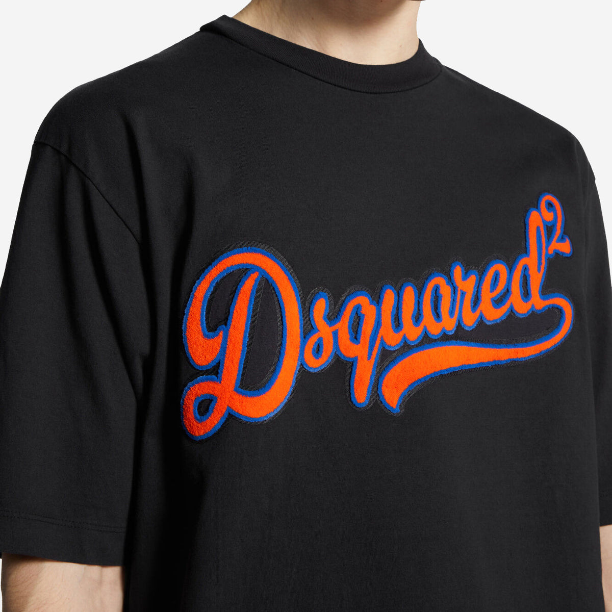 DSquared2 Loose Fit Sponge Patch T-Shirt