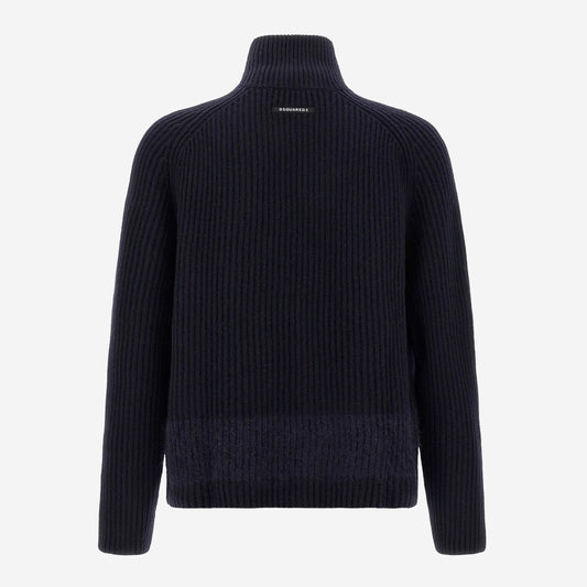 DSquared2 High Neck Zip Knitwear