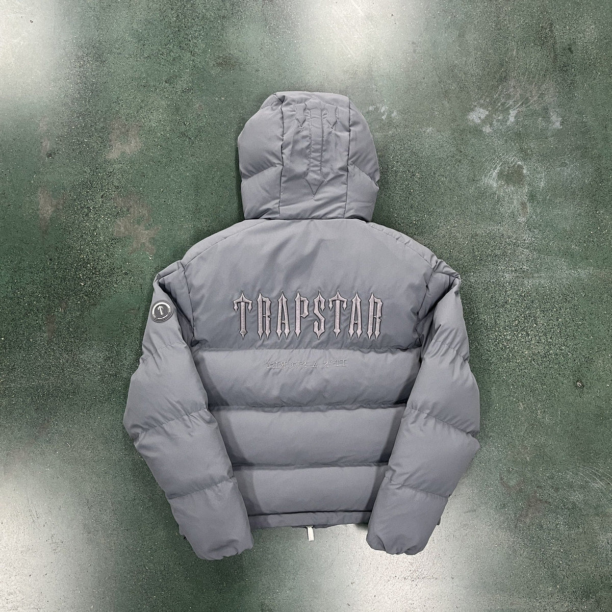 Trapstar Decoded 2.0 Hooded Puffer Jacket - Grey