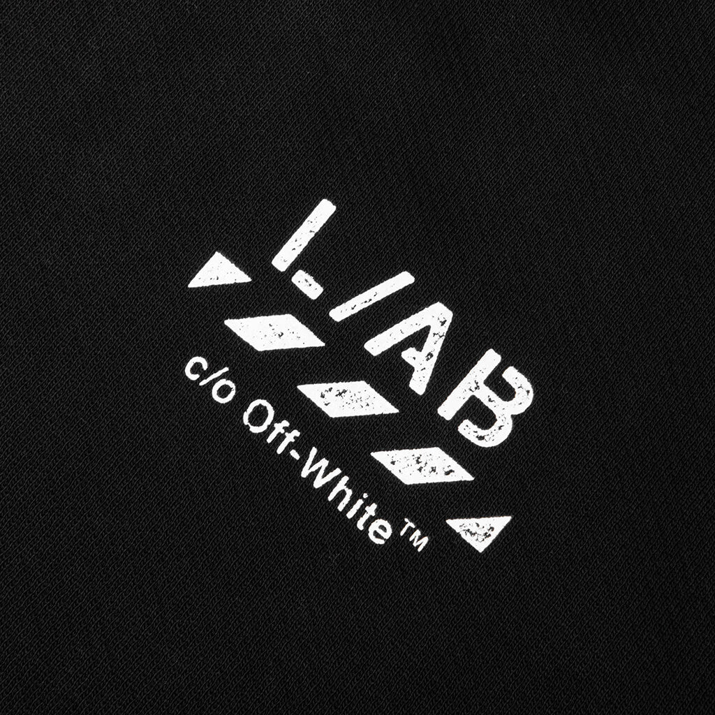 Diagonal Crewneck Sweatshirt - Black