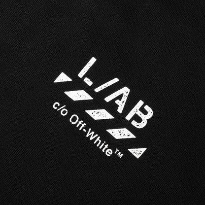 Diagonal Crewneck Sweatshirt - Black