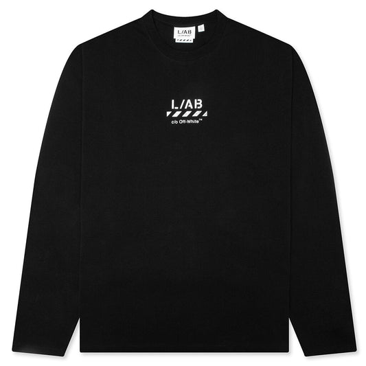 Core Diagonal L/S Tee - Black