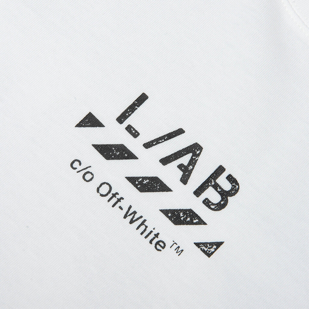 Core Diagonal L/S Tee - White