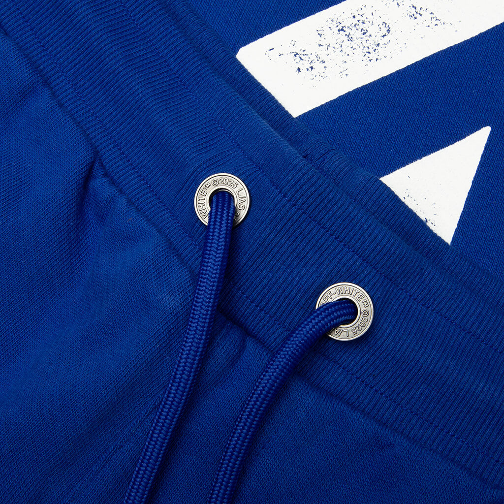 Core Diagonal Relaxed Sweatpants - Cobalt Blue