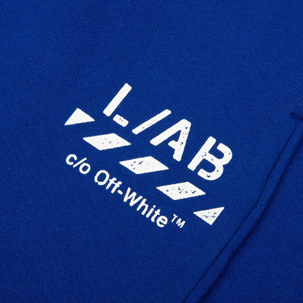 Core Diagonal Relaxed Sweatpants - Cobalt Blue