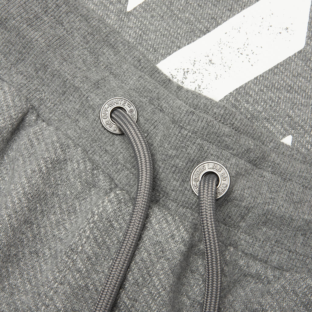 Core Diagonal Relaxed Sweatpants - Heather Grey